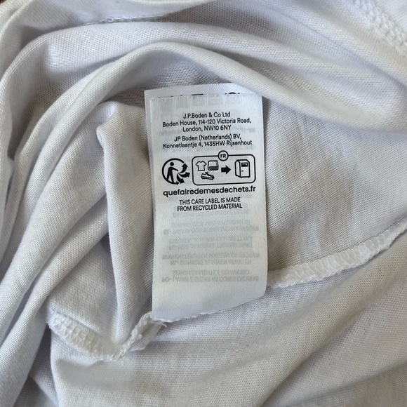 Boden White Long Sleeve Blouse With Ruffle Sleeve Detail Size US 4 UK 8 - Picture 8 of 12